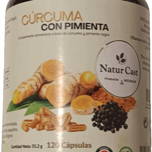 Cúrcuma con Pimienta Ecológica 120 Cápsulas