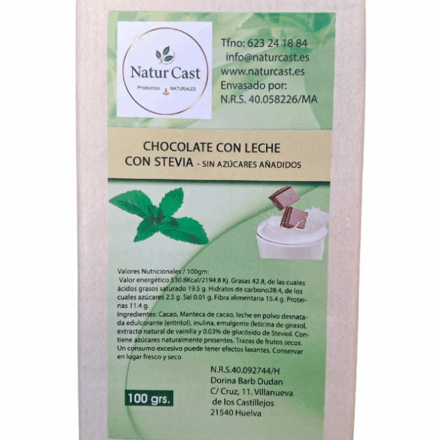 Chocolate con Leche y Stevia