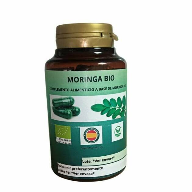 Moringa Ecológica – 180 Cápsulas Vegetales