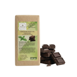Chocolate Negro 72% con Stevia (100 grs)